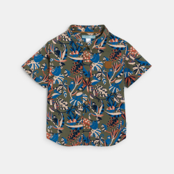 قميص قطني مزين برسمة قرد،...